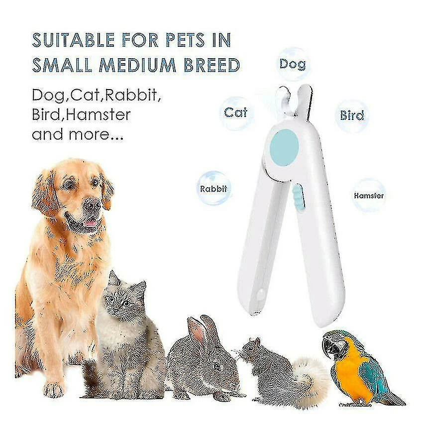 Luluzhu Pet Dog Cat Nail Clippers Led Light Cutter Ciseaux Trimmer Paw File Tool Kits Blue Aespa 4 Luluzhu Pet Dog Cat Nail Clippers Led Light Cutter Ciseaux Trimmer Paw File Tool Kits Blue Aespa – Image 4