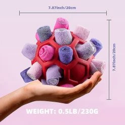 Unbranded Jouet Interactif Pet Snuffle Ball Dog, Encourager Les Compétences Naturelles De Recherche De NourritureFormation à La Nourriture Lente, Chiot Résistant Aux Morsures Jouets -Pet Soin 736527784 max