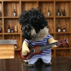 Unbranded Drôle De Costume D’Halloween Pet Dog Guitar Costume -Pet Soin 736531079 max