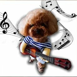 Unbranded Drôle De Costume D’Halloween Pet Dog Guitar Costume -Pet Soin 736531251 max