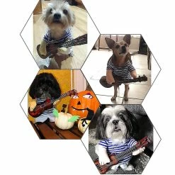 Unbranded Drôle De Costume D’Halloween Pet Dog Guitar Costume -Pet Soin 736531438 max