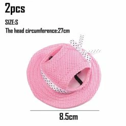 Unbranded 2 Pièces Round Brim Pet Baseball Hat Dog Mesh Porous Cap -Pet Soin 736547580 max