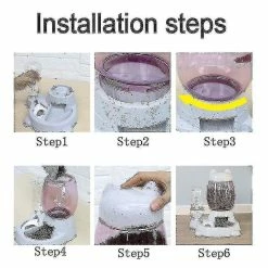 Unbranded 2.2l Pet Dog Cat Automatic Er Bowl Pour Chiens 528ml Bouteille Kitten Bowls Slow Foo 8 Unbranded 2.2l Pet Dog Cat Automatic Er Bowl Pour Chiens 528ml Bouteille Kitten Bowls Slow Foo -Pet Soin 737535576 max