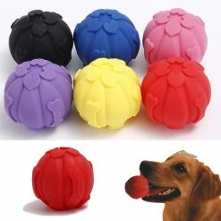 Unbranded 1pc Dog Silicone Ball Toys-resistant Sound Ball Toy Pour Chiens -Pet Soin 738936601 max