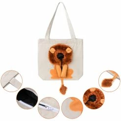 Unbranded Sac Pour Animaux De Compagnie Outcrop Small Lion Pet Canvas Shaped Shoulder Bag Pour Chat Dog Small Pet Outdoor Portable Canvas Out Handbag -Pet Soin 740799541 max