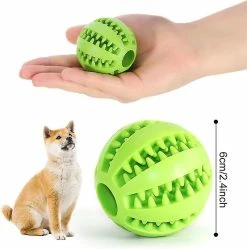 Luluzhu Dog Toy Ballsdog Rubber Chew Ball Clean Teeth Non-toxic Resistant Toyinteractive Iq Puzzle Training Toy Ball Pour Petit Chien Moyen -Pet Soin 741555750 max