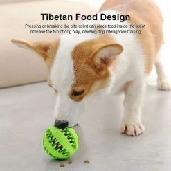 Luluzhu Dog Toy Ballsdog Rubber Chew Ball Clean Teeth Non-toxic Resistant Toyinteractive Iq Puzzle Training Toy Ball Pour Petit Chien Moyen -Pet Soin 741555891 max