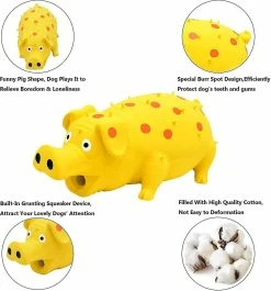 Nw 1776 2pcs Pig Squeaky Dog Toy, Jouet Interactif En Caoutchouc Pig Dog Chew, Pour Petits Chiens Moyens Grands 7 Nw 1776 2pcs Pig Squeaky Dog Toy, Jouet Interactif En Caoutchouc Pig Dog Chew, Pour Petits Chiens Moyens Grands -Pet Soin 745086854 max