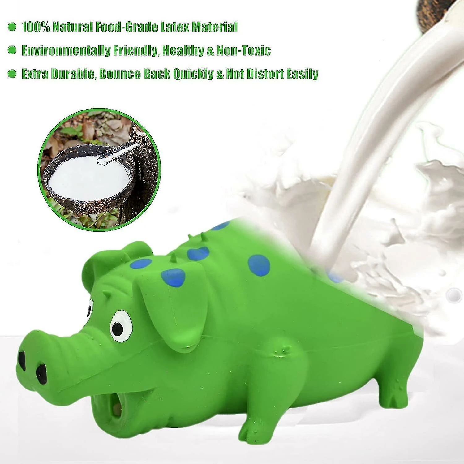 Nw 1776 2pcs Pig Squeaky Dog Toy, Jouet Interactif En Caoutchouc Pig Dog Chew, Pour Petits Chiens Moyens Grands 4 Nw 1776 2pcs Pig Squeaky Dog Toy, Jouet Interactif En Caoutchouc Pig Dog Chew, Pour Petits Chiens Moyens Grands – Image 4