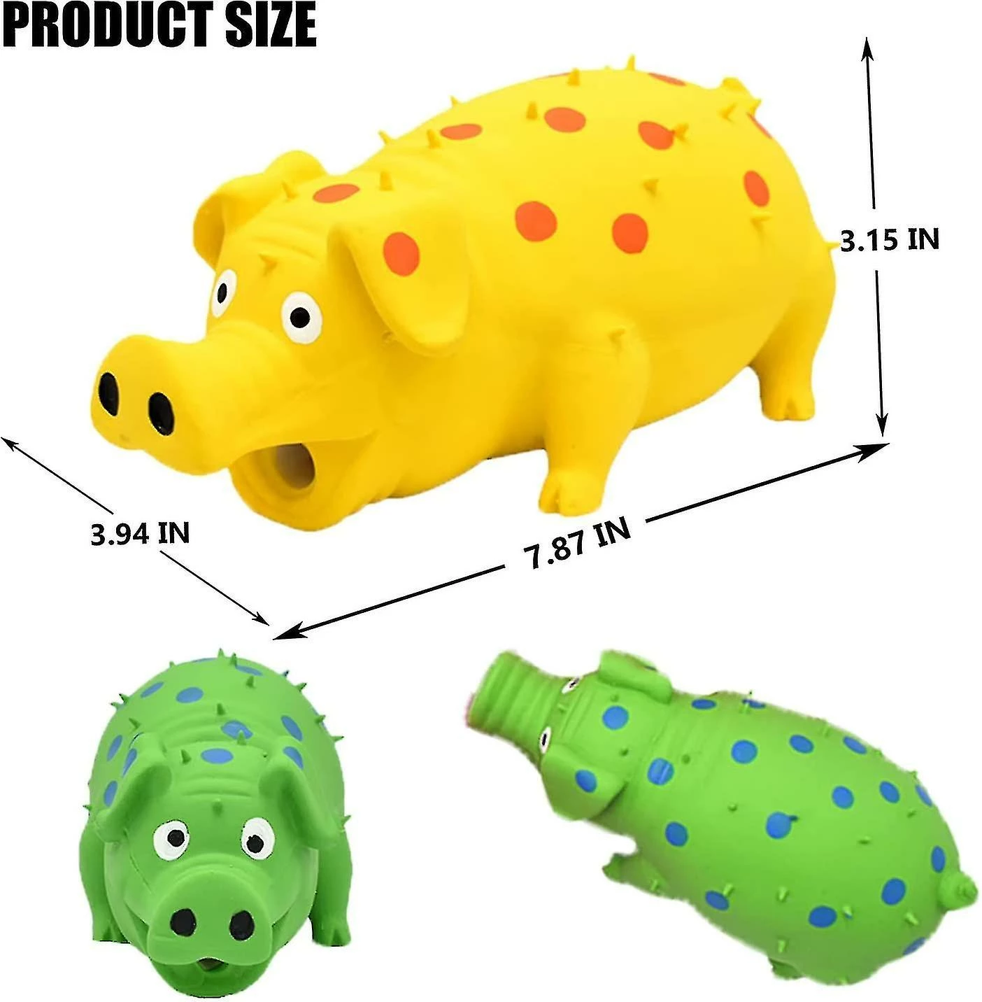 Nw 1776 2pcs Pig Squeaky Dog Toy, Jouet Interactif En Caoutchouc Pig Dog Chew, Pour Petits Chiens Moyens Grands 5 Nw 1776 2pcs Pig Squeaky Dog Toy, Jouet Interactif En Caoutchouc Pig Dog Chew, Pour Petits Chiens Moyens Grands – Image 5