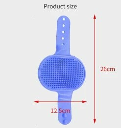 Unbranded Shxx Dog Grooming Brush, Pet Shampoo Bath Brush Massage Apaisant Peigne En Caoutchouc Avec Anneau Réglable Pour Chiens Et Chats à Poil Court 4pcsred / B S -Pet Soin 745319588 max