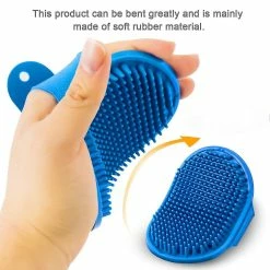 Unbranded Shxx Dog Grooming Brush, Pet Shampoo Bath Brush Massage Apaisant Peigne En Caoutchouc Avec Anneau Réglable Pour Chiens Et Chats à Poil Court 4pcsred / B S -Pet Soin 745319639 max