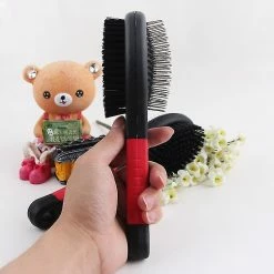 Unbranded 1pc Double Face Pet Dog Comb Long Hair Brush Plastique Puppy Cat Massage Bath Brush Multifonction Pet Grooming Tool S -Pet Soin 745321661 max