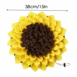 Initially Dog Sniff Mat Lavable Sunflower Dog Sniffing Toys Dog Mat Nasal Congestion Pad Brain Stimulation Toy Training Mat For Pets Nose -Pet Soin 745435354 max