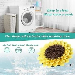 Initially Dog Sniff Mat Lavable Sunflower Dog Sniffing Toys Dog Mat Nasal Congestion Pad Brain Stimulation Toy Training Mat For Pets Nose -Pet Soin 745435472 max