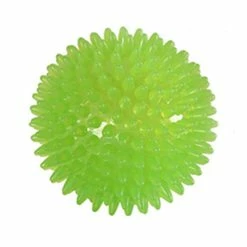 Unbranded Puppy Dog Chew Toy Squeaky Rubber TPR Agressif Tooth Cleaning Fetch Spike Ball