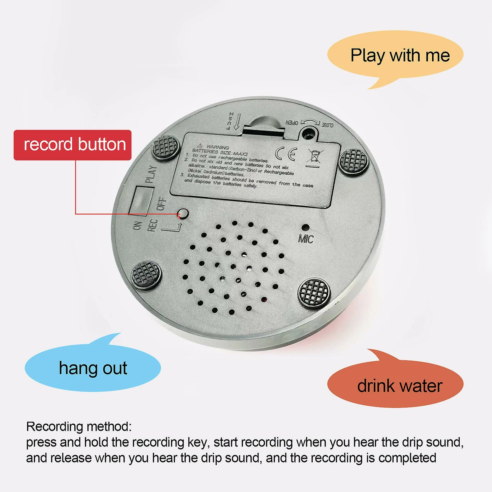 Unbranded Dog Vocal Trainer Pet Communication Button Pet Toy Buzzer 8 * 8cm 3 Unbranded Dog Vocal Trainer Pet Communication Button Pet Toy Buzzer 8 * 8cm – Image 3