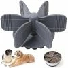Unbranded Aespa Slow Food Feeder Bowl, Sucker Pet Dog Silicone Wall Mounted Lick Slow Distracting Disk (gris)