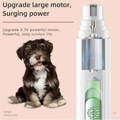 Huasi Pet Dog Cat Électrique Led Nail Grinder Grooming Trimmer Grinding Clipper Pedicure Tool Usb Charging -Pet Soin 754885715 max