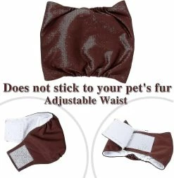 Unbranded Washable Dog Diapers(3 Pack) Reusable Y For Dogs, Absorpt And No Leaka Dog Wraps,comfortable And Durable -Pet Soin 759041704 max