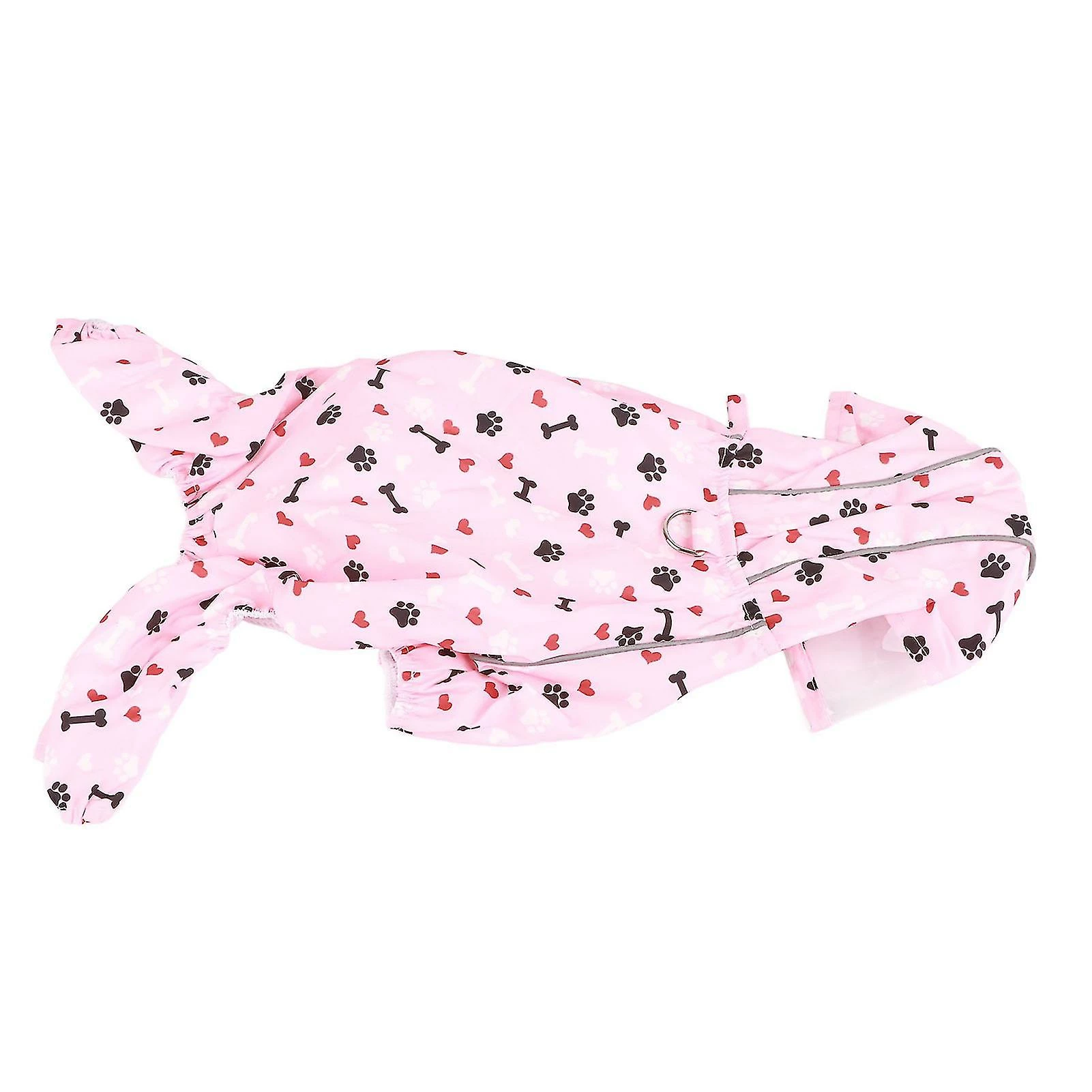 Unbranded Réfléchissant Chiot Imperméable Veste Imperméable à L’eau Respirant Mignon Motif Pet Dog Hooded Rain Coat Avec Anneau D 5 Unbranded Réfléchissant Chiot Imperméable Veste Imperméable à L’eau Respirant Mignon Motif Pet Dog Hooded Rain Coat Avec Anneau D – Image 5