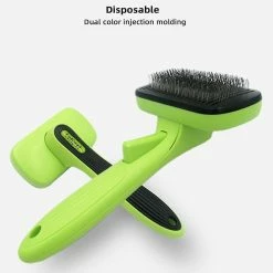 Unbranded Self Nettoyant Pet Brush Handheld Pet Dog Hair Grooming Brush Easy Self-cleaning Grooming Deshedder Pet Comb -Pet Soin 759447349 max