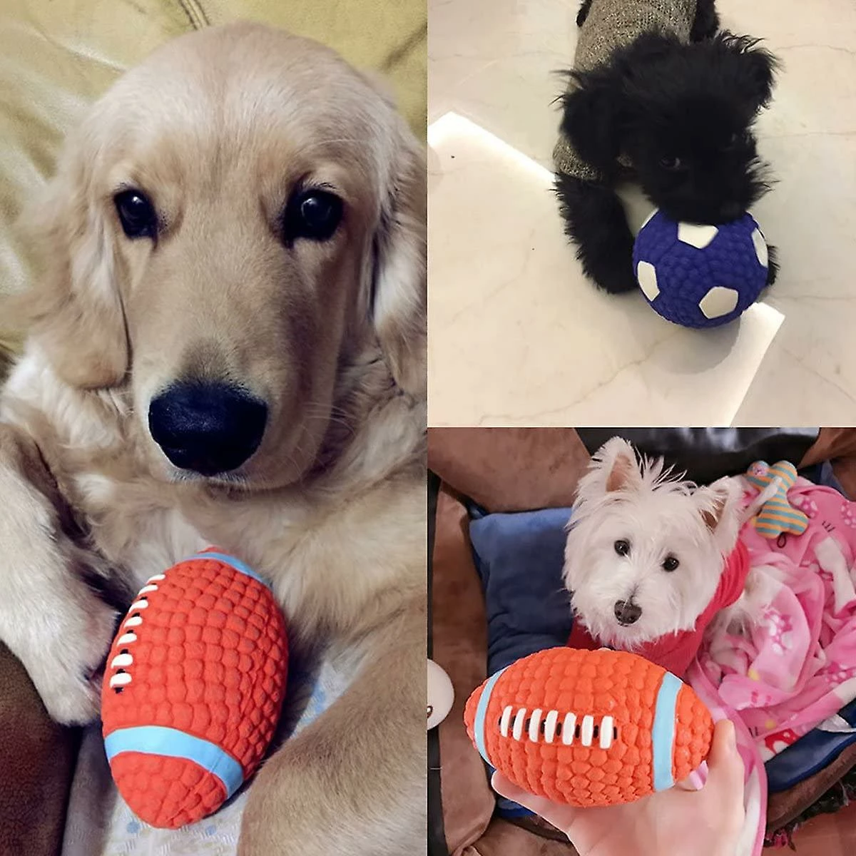 Unbranded Dog Balls Dog Balls Dog Toy Chew Rubber Ball Dogs Interactive Toy With Sound 4 Unbranded Dog Balls Dog Balls Dog Toy Chew Rubber Ball Dogs Interactive Toy With Sound – Image 4