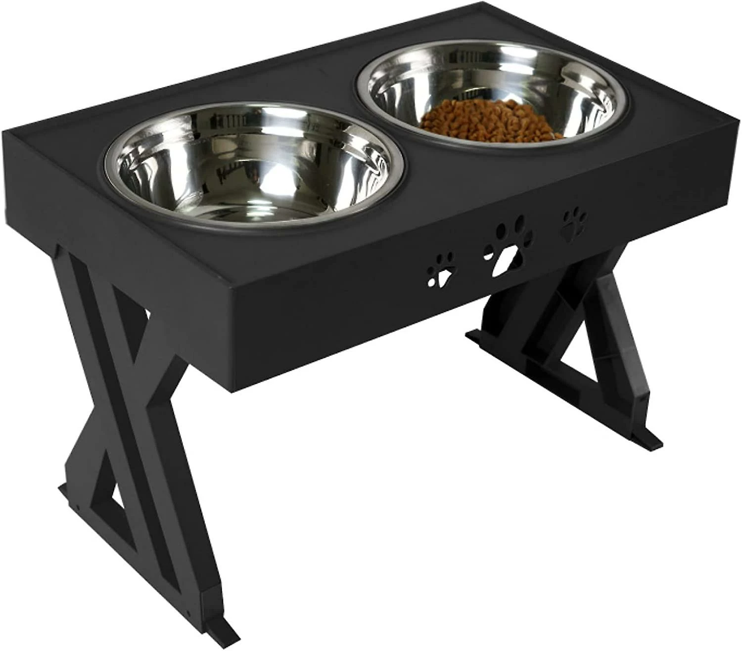 Unbranded Wisedog Elevated Dog Bowls For Large Dogs Elevated Dog Bowl - S'ajuste à 3 Hauteurs, 2,8 « , 7,5 », Et 11,6 '' Stand (noir) 1 Unbranded Wisedog Elevated Dog Bowls For Large Dogs Elevated Dog Bowl - S'ajuste à 3 Hauteurs, 2,8 « , 7,5 », Et 11,6 '' Stand (noir)