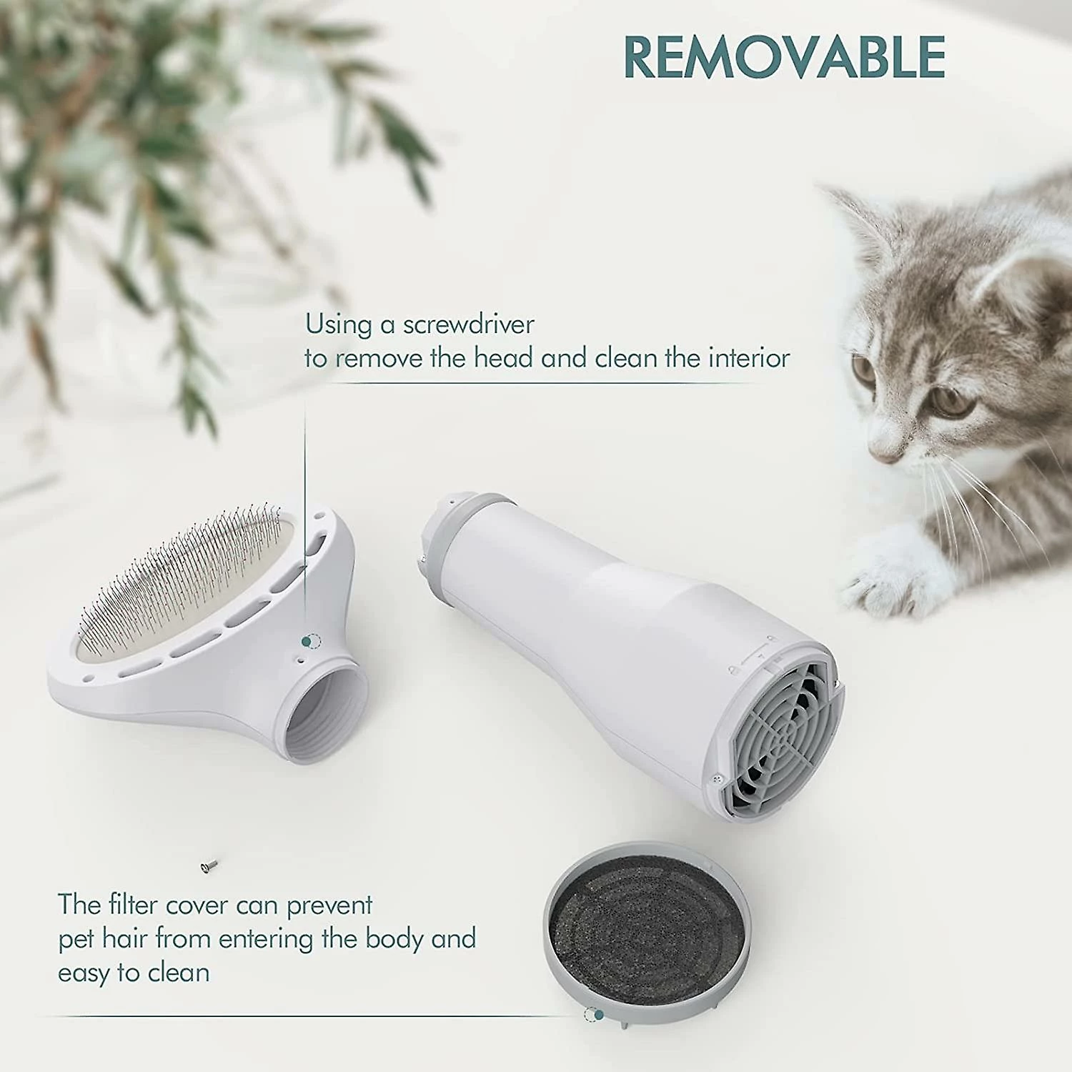 Unbranded Pet Dog Hair Dryer Pet Grooming Dog Sèche-cheveux Brosse Pour Chien Brosse Pour Petits Chiens De Taille Moyenne Chats 3 Unbranded Pet Dog Hair Dryer Pet Grooming Dog Sèche-cheveux Brosse Pour Chien Brosse Pour Petits Chiens De Taille Moyenne Chats – Image 3