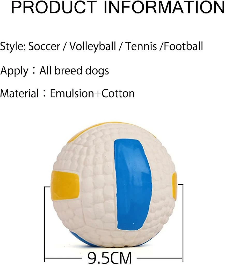 Unbranded Dog Balls Dog Balls Dog Toy Chew Rubber Ball Dogs Interactive Toy With Sound 2 Unbranded Dog Balls Dog Balls Dog Toy Chew Rubber Ball Dogs Interactive Toy With Sound – Image 2