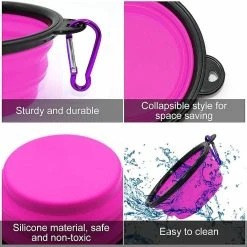 LetsGO 2 Pièces Portable Dog Bowl Plipsible Dog Bowl, Travel Dog Bowls Et Cat Bowls (350ml, Violet Et Vert) 7 LetsGO 2 Pièces Portable Dog Bowl Plipsible Dog Bowl, Travel Dog Bowls Et Cat Bowls (350ml, Violet Et Vert) -Pet Soin 763853776 max