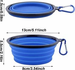 LetsGO Bol Pour Chien Avec Mousqueton 3 Pièces Bol De Voyage En Silicone Portable Pliable Bol Pour Chien Pliable Dog Bowl étanche Bol Pour Chien Pour Promenades Itinérantes Camping Chenil -Pet Soin 763853947 max