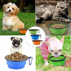 LetsGO Bol Pour Chien Avec Mousqueton 3 Pièces Bol De Voyage En Silicone Portable Pliable Bol Pour Chien Pliable Dog Bowl étanche Bol Pour Chien Pour Promenades Itinérantes Camping Chenil -Pet Soin 763854537 max