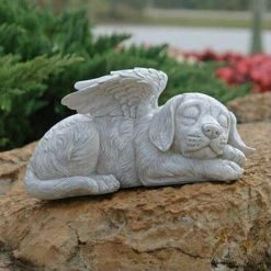 LetsGO Pet Memorial Angel Cat&dog Statue Honorifique Gravestone Tribute Polyresin Stone Finish Sympathy Forever In Our Hearts To Honor A Beloved Pet Pet -Pet Soin 763870598 max