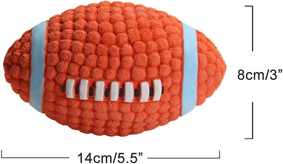 LetsGO Ball Dog Toy Rugby Ball, Chew Toy Latex Ball Pour Chiens Squeak Toys Sound Ball Dog Interactive Game Toy Ball Launcher Interactive Ball Pour Chien 5 LetsGO Ball Dog Toy Rugby Ball, Chew Toy Latex Ball Pour Chiens Squeak Toys Sound Ball Dog Interactive Game Toy Ball Launcher Interactive Ball Pour Chien – Image 5