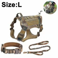 Unbranded Harnais De Chien Gilet De Chien Collier Laisse Avec Poche Et Patch, No Pull Dog Vest Pour Lar Dog, Harnais Pour Chien D’assistance Pour Hi -Pet Soin 765938260 max