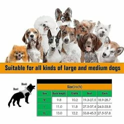 Unbranded Harnais De Chien Gilet De Chien Collier Laisse Avec Poche Et Patch, No Pull Dog Vest Pour Lar Dog, Harnais Pour Chien D’assistance Pour Hi -Pet Soin 765938425 max