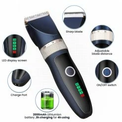 Unbranded Pro Silent Pet H Ging Clipper Trimmer Shaver Dog Rasoir électrique Set Royaume-Uni -Pet Soin 765951854 max