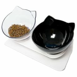 Unbranded Bol De Nourriture Antidérapant Avec D Cat Dog Bowl Détachable Pet Hot