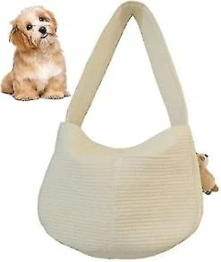 Unbranded Yoitea Pet Sling Carrier Respirant - Puppy Travel Bag Cat Crossbody Bag Coton Casual Dog Carrying Shoulder Bag Pour Petite Race Moyenne Walking