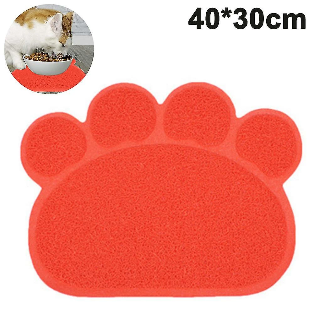 Unbranded Pvc Pet Dog Cat Puppy Kitten Dish Bowl Nourriture Eau Napperon Mat Mat Forme De Patte 2 Unbranded Pvc Pet Dog Cat Puppy Kitten Dish Bowl Nourriture Eau Napperon Mat Mat Forme De Patte – Image 2