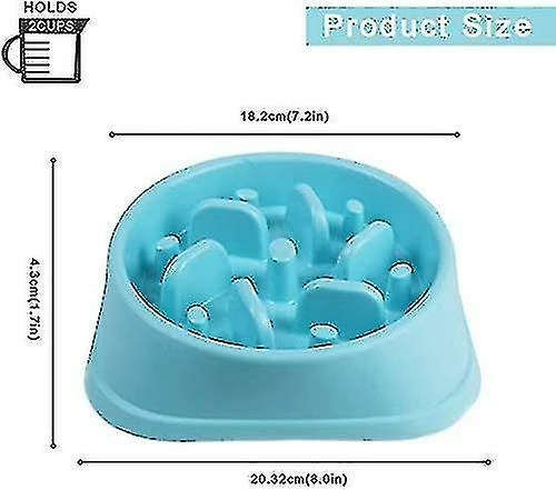 Unbranded Slow Dog Slow Bowl Anti-dérapant Interactif Fun Fe 3 Unbranded Slow Dog Slow Bowl Anti-dérapant Interactif Fun Fe – Image 3