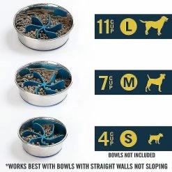 Unbranded Anti Choke Dog Spiral Slow Food Slow Down Eating Er Dish Bowl Obesity Pet -Pet Soin 772190137 max