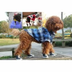 Unbranded Puppy Pet Dog Antidérapant Toile Outdoor Sports Chaussures Baskets Bottes Chaussures De Sport, Semelle En Caoutchouc + Tissu De Coton Doux Intérieur(4) -Pet Soin 776364665 max