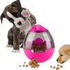 Unbranded Tumbler Automatique Slow Feeder Treat Ball Dog Toy Pour Animaux De Compagnie Bol Rose