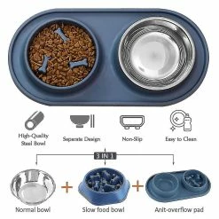 Unbranded Dog Feeding Bowl Pet Bowl Avec Steel Water Bowl Puppy, Orange 8 Unbranded Dog Feeding Bowl Pet Bowl Avec Steel Water Bowl Puppy, Orange -Pet Soin 776734223 max