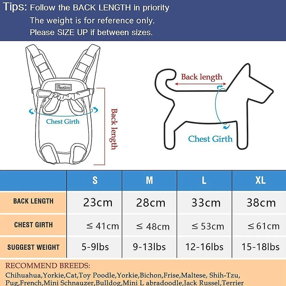 Unbranded Sysy Oxford Cloth Dog Chest Backpack Travel Pet Backpack L 3 Unbranded Sysy Oxford Cloth Dog Chest Backpack Travel Pet Backpack L – Image 3