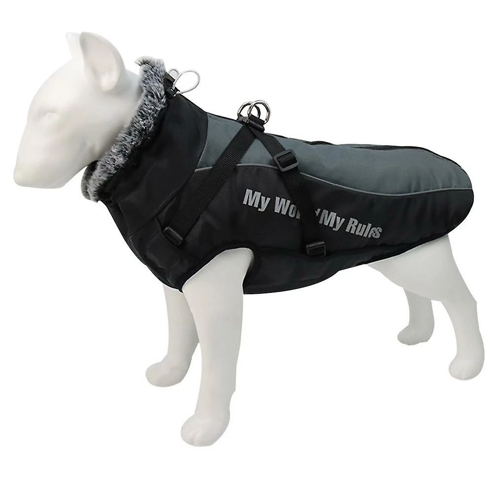 Unbranded Sysy New Pet Clothes Reflective Warm Dog Fur Collar Cotton Padded Clothes 3xl 1 Unbranded Sysy New Pet Clothes Reflective Warm Dog Fur Collar Cotton Padded Clothes 3xl