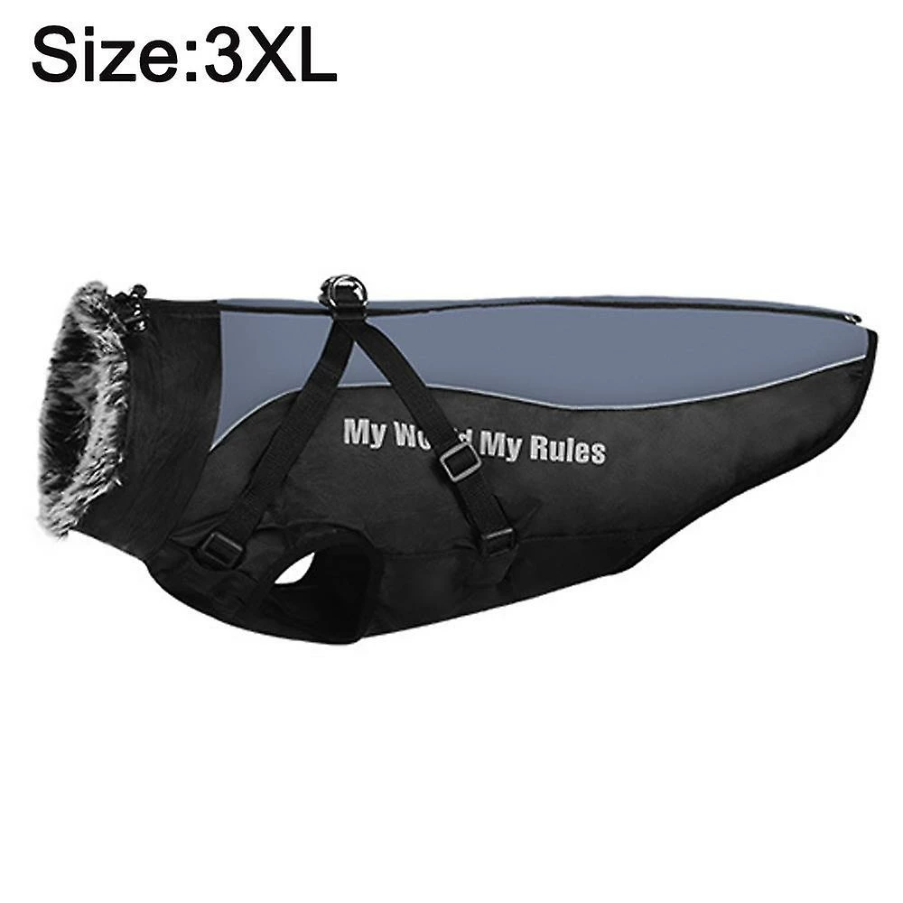 Unbranded Sysy New Pet Clothes Reflective Warm Dog Fur Collar Cotton Padded Clothes 3xl 2 Unbranded Sysy New Pet Clothes Reflective Warm Dog Fur Collar Cotton Padded Clothes 3xl – Image 2