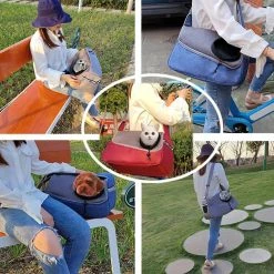 Unbranded Sysy Dog Cat One Shoulder Crossbody Pet Bag Breathable Mesh Travel Portable Cat Bag Coffee -Pet Soin 778875071 max